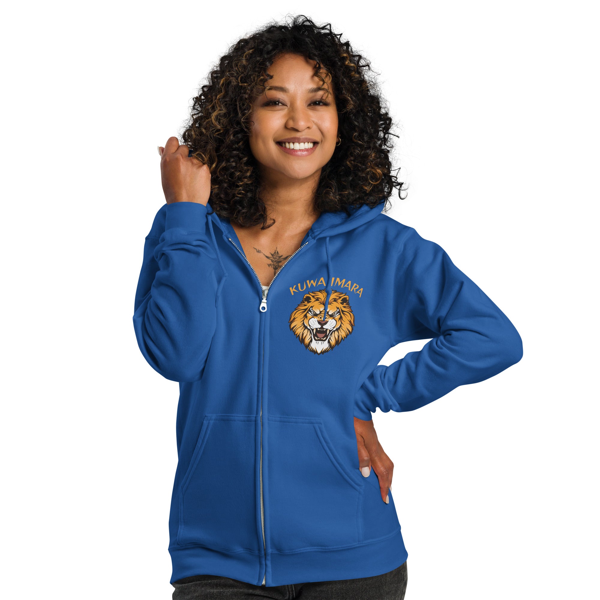 KUWA IMARA RESILIENCE ZIP HOODIE - Glow By Hellen