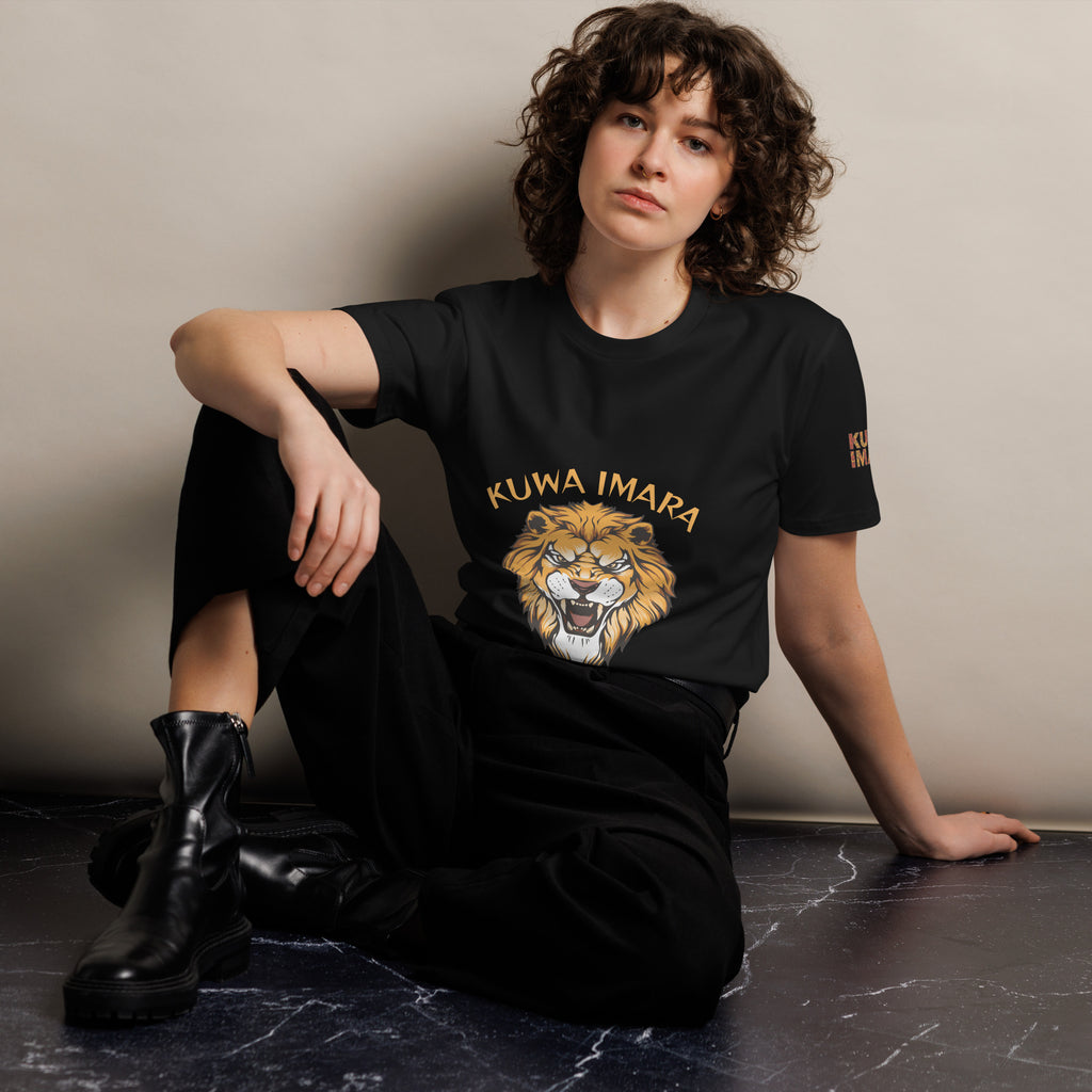KUWA IMARA LION SOUL PREMIUM TEE - Glow By Hellen