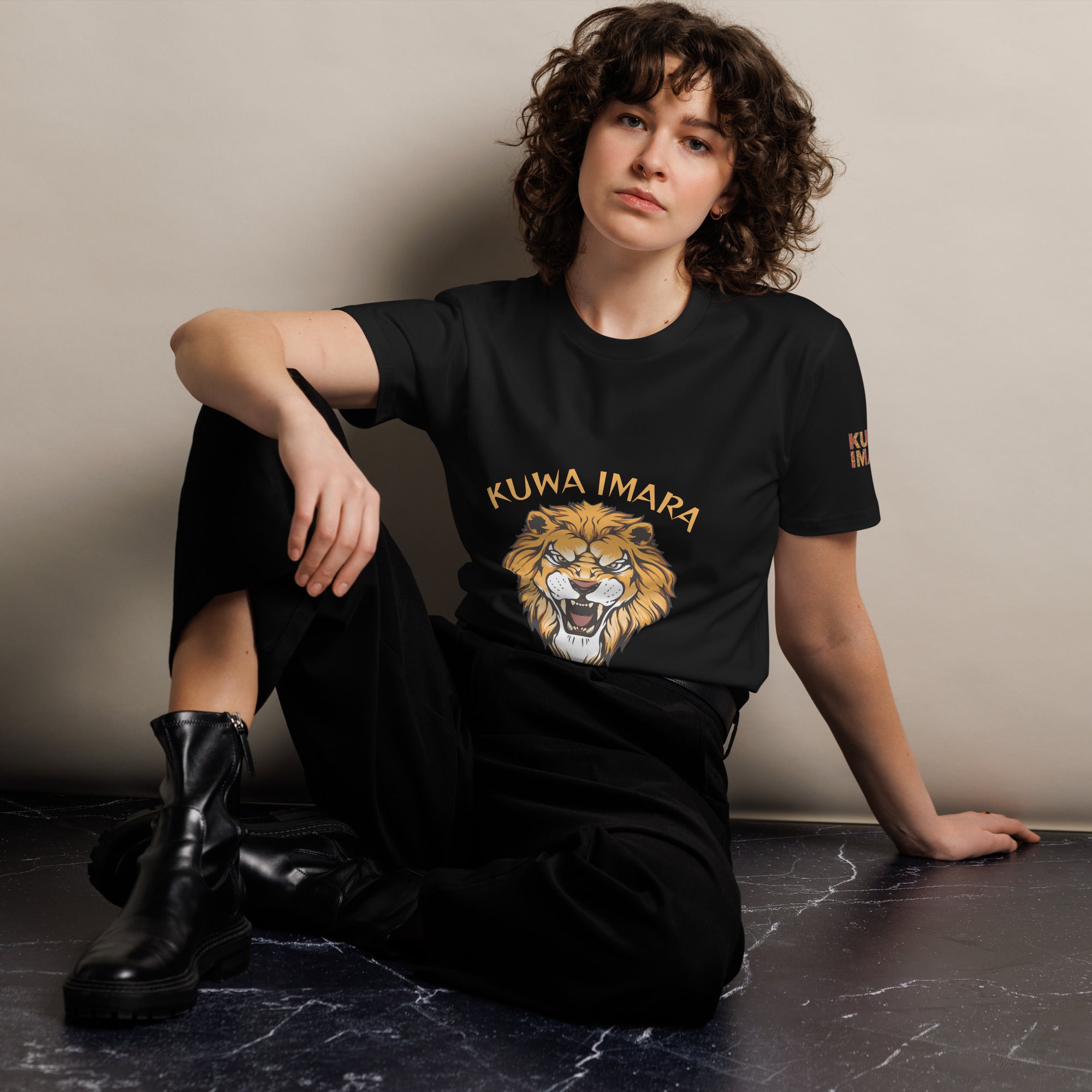 KUWA IMARA LION SOUL PREMIUM TEE - Glow By Hellen