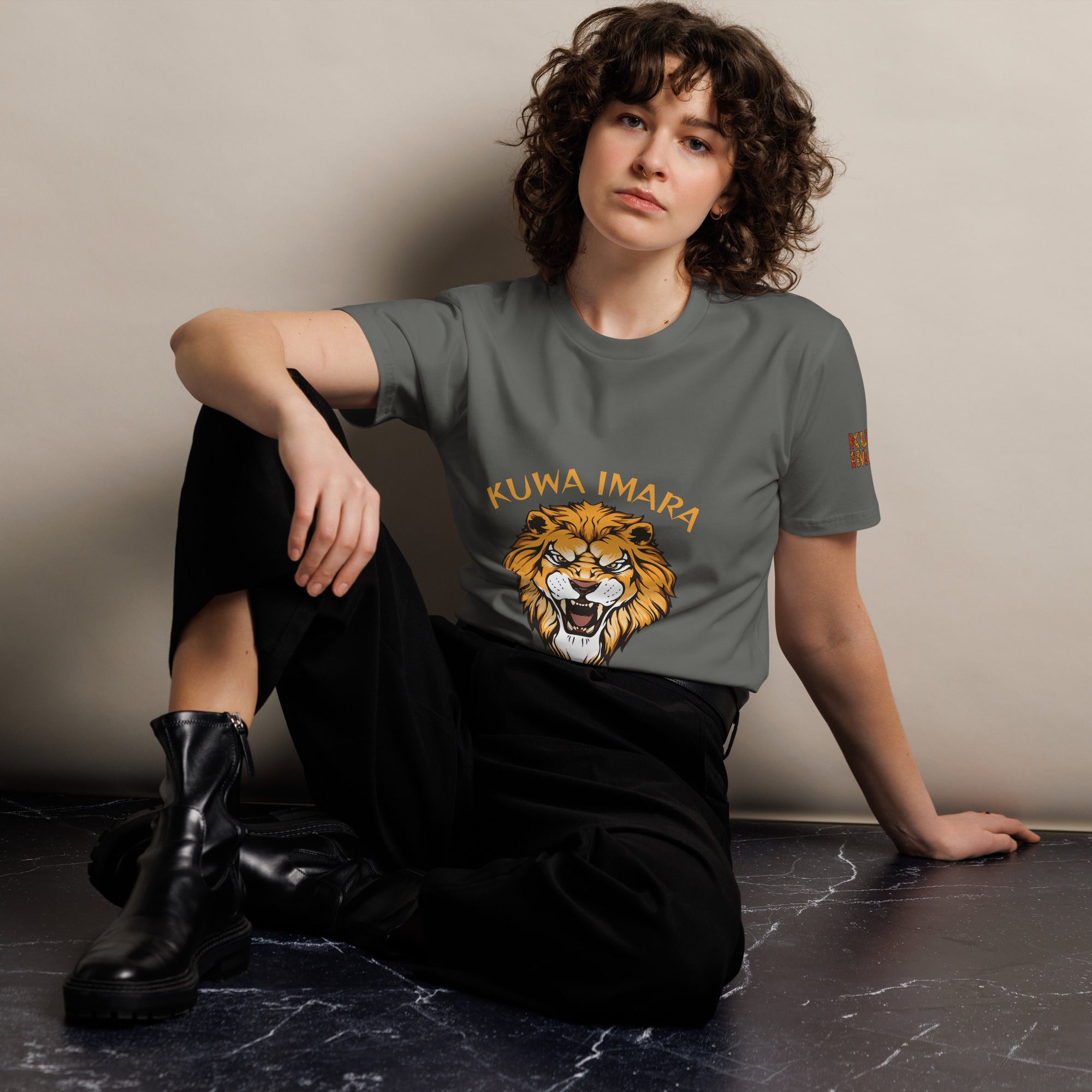 KUWA IMARA LION SOUL PREMIUM TEE - Glow By Hellen