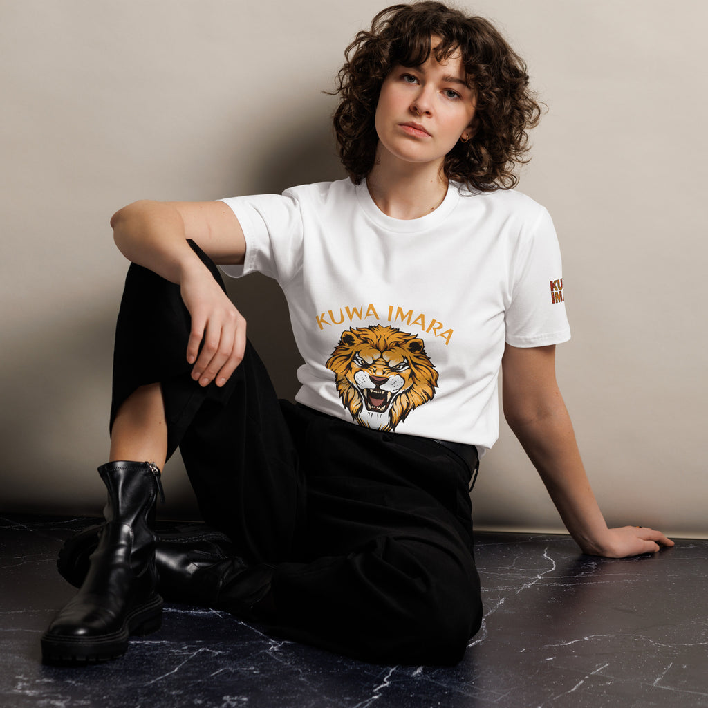 KUWA IMARA LION SOUL PREMIUM TEE - Glow By Hellen