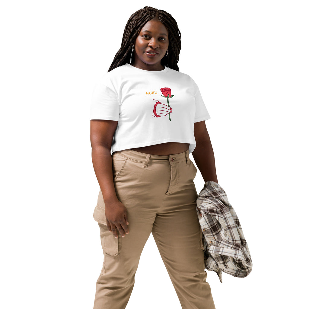 ROSE RITUAL COTTON CROP TOP - Glow By Hellen