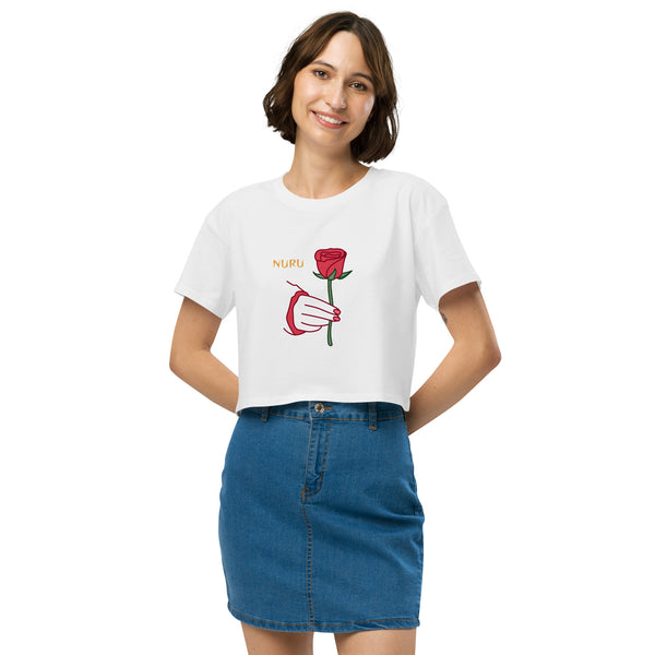ROSE RITUAL COTTON CROP TOP - Glow By Hellen