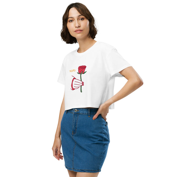ROSE RITUAL COTTON CROP TOP - Glow By Hellen