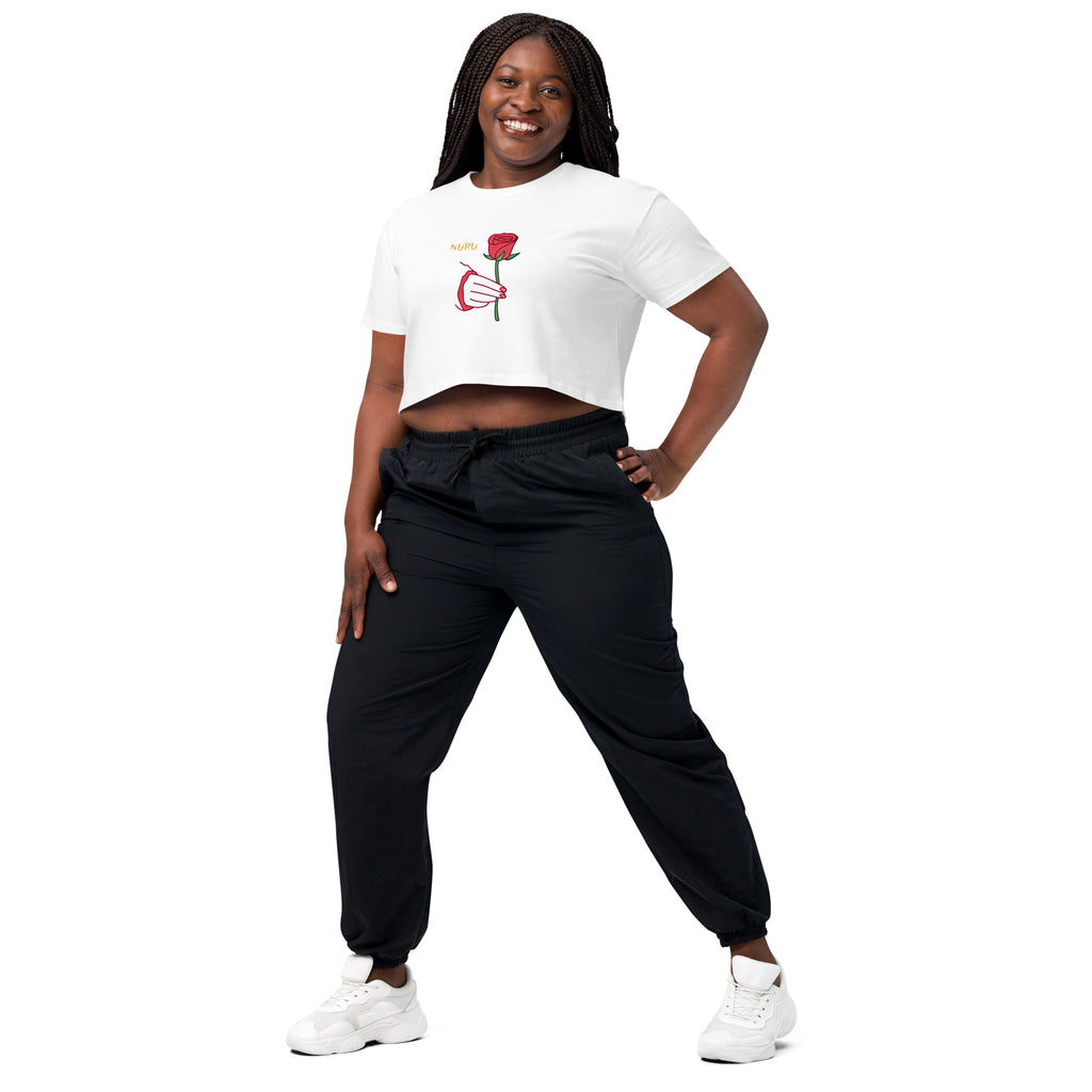 ROSE RITUAL COTTON CROP TOP - Glow By Hellen