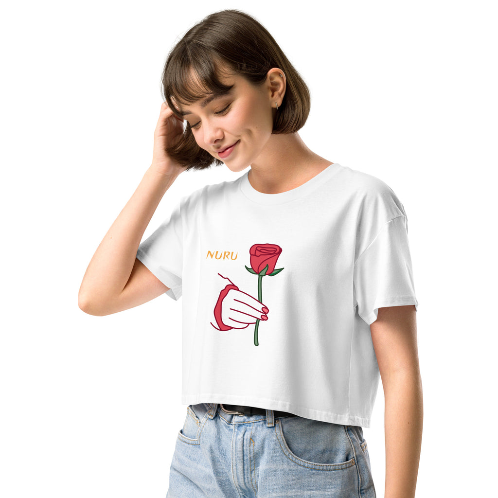 ROSE RITUAL COTTON CROP TOP - Glow By Hellen