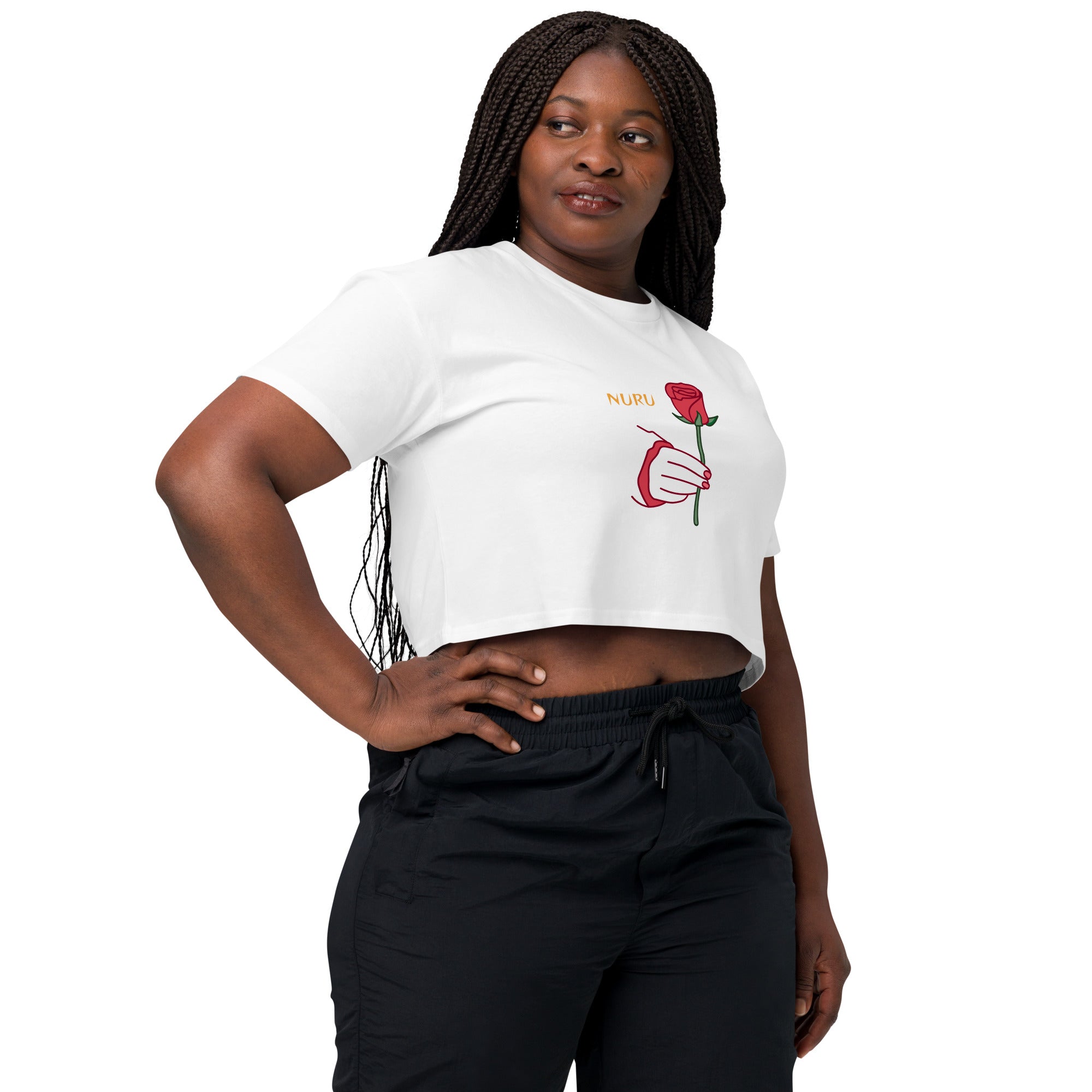 ROSE RITUAL COTTON CROP TOP - Glow By Hellen