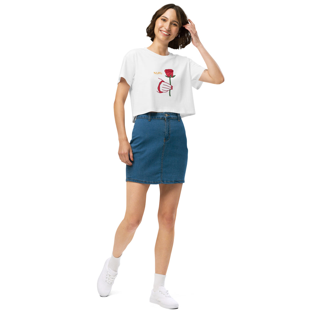ROSE RITUAL COTTON CROP TOP - Glow By Hellen