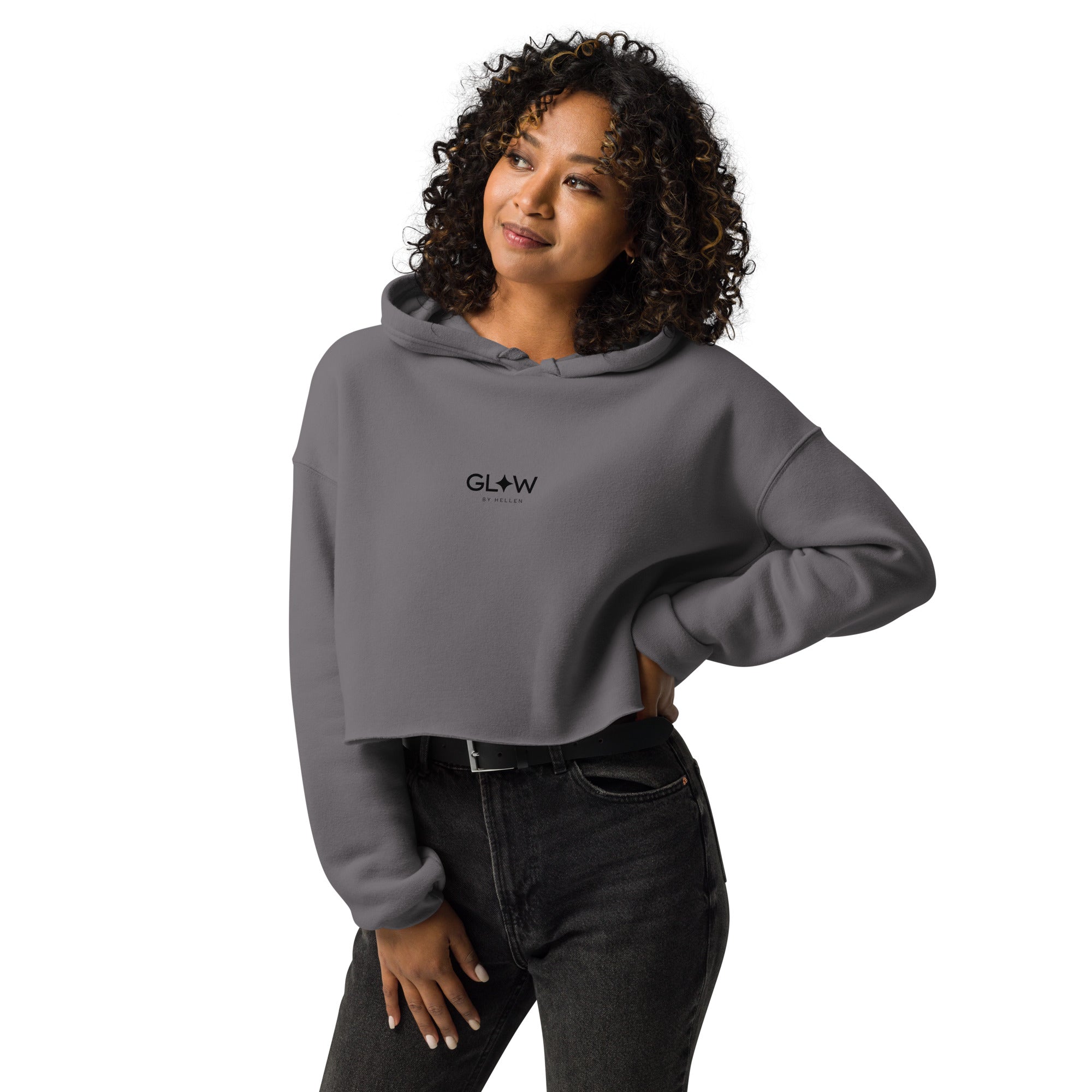 GLOW SIGNATURE CROP HOODIE - Glow By Hellen