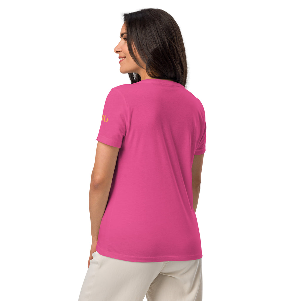 NURU CAMELLIA V-NECK RITUAL TEE - Glow By Hellen