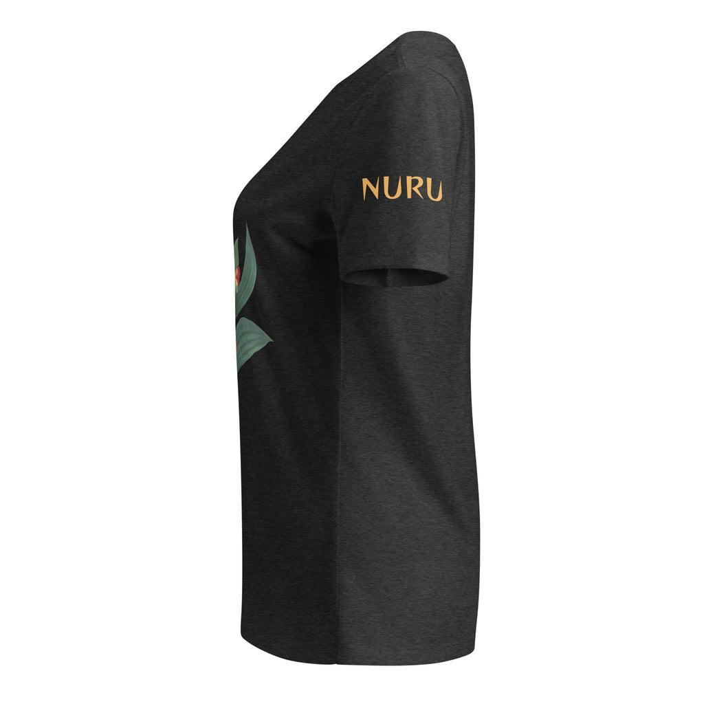 NURU CAMELLIA V-NECK RITUAL TEE - Glow By Hellen
