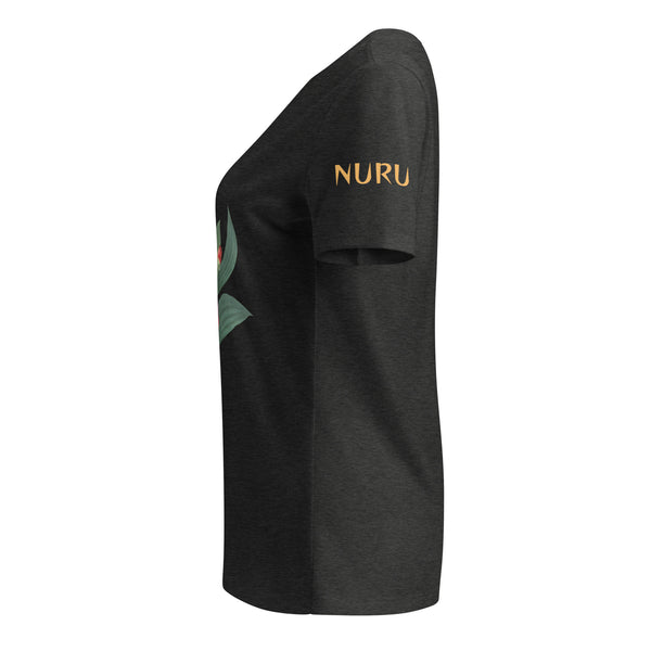 NURU CAMELLIA V-NECK RITUAL TEE - Glow By Hellen