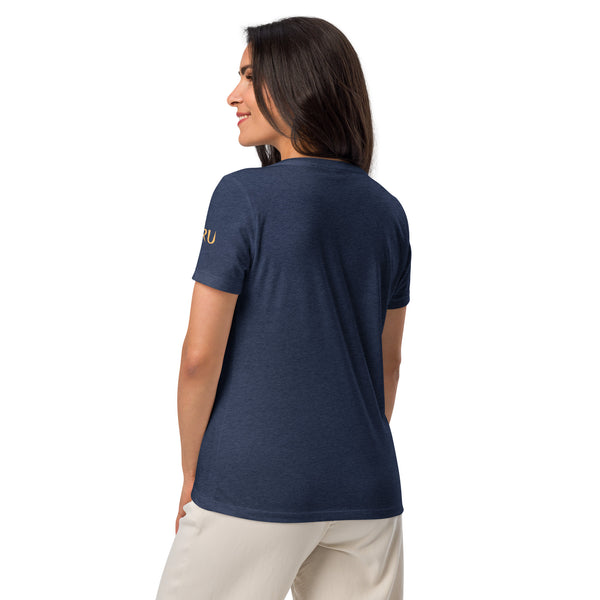 NURU CAMELLIA V-NECK RITUAL TEE - Glow By Hellen