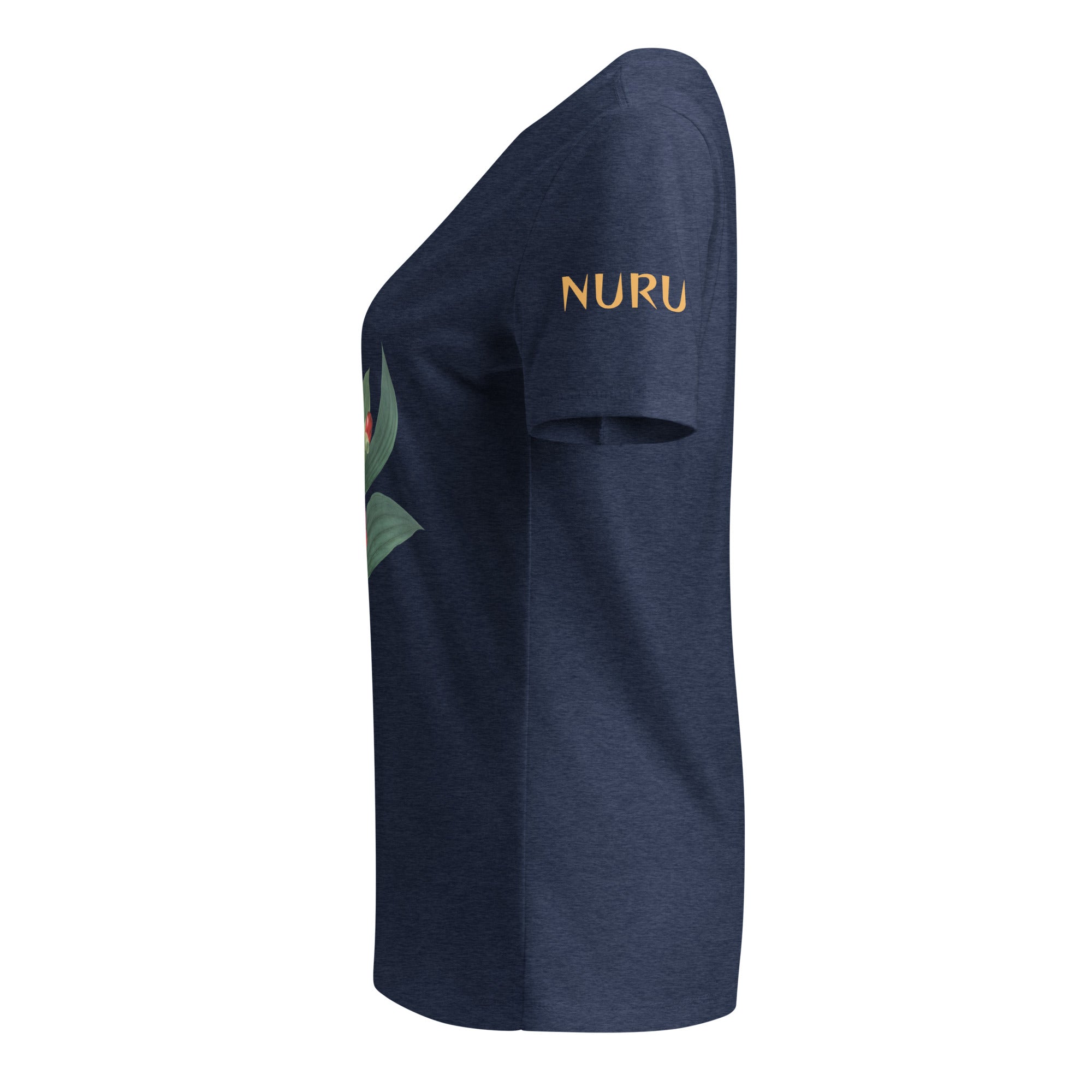 NURU CAMELLIA V-NECK RITUAL TEE - Glow By Hellen