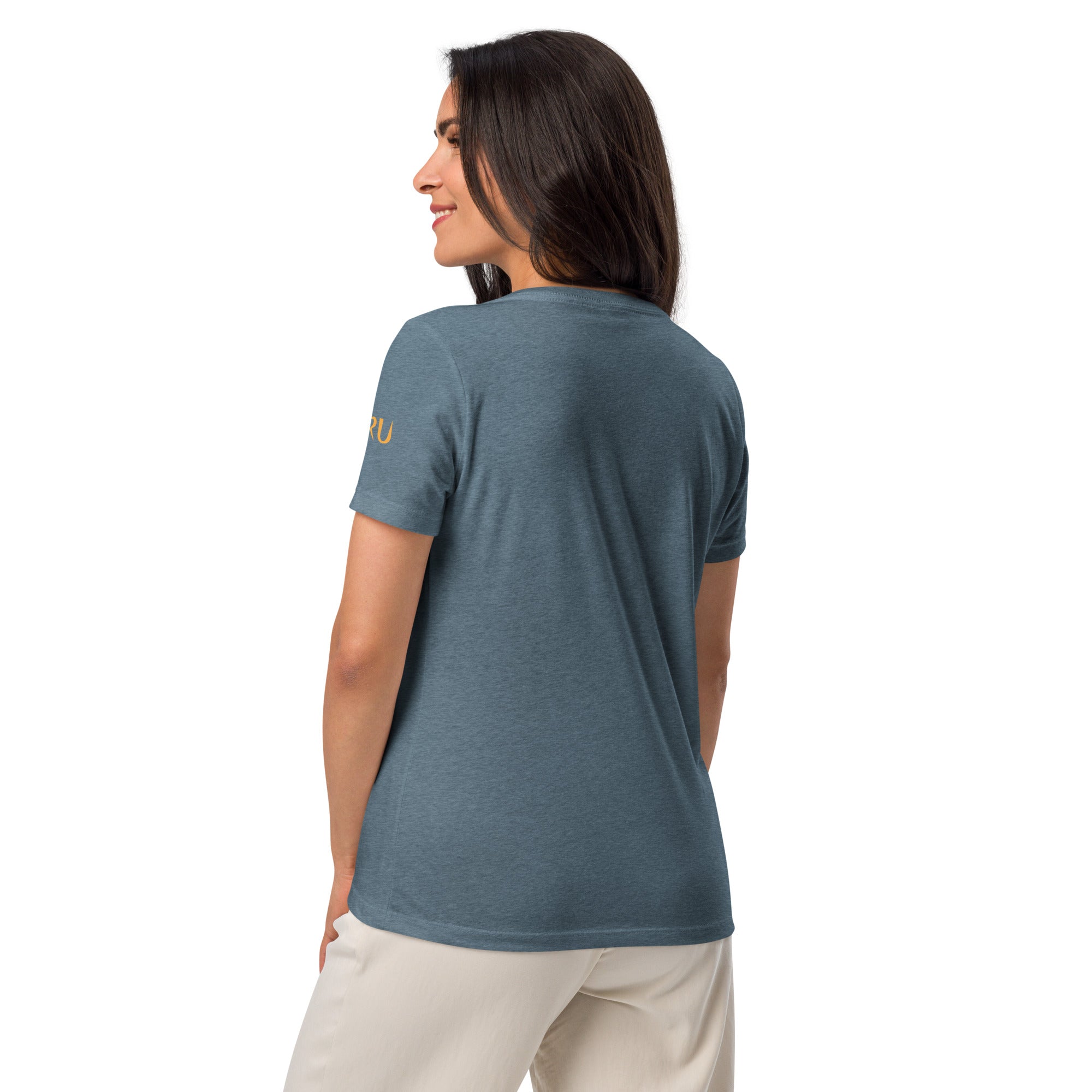 NURU CAMELLIA V-NECK RITUAL TEE - Glow By Hellen