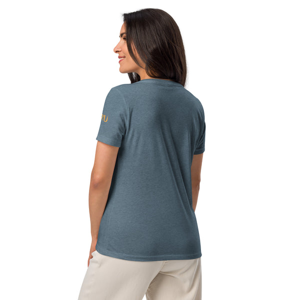 NURU CAMELLIA V-NECK RITUAL TEE - Glow By Hellen