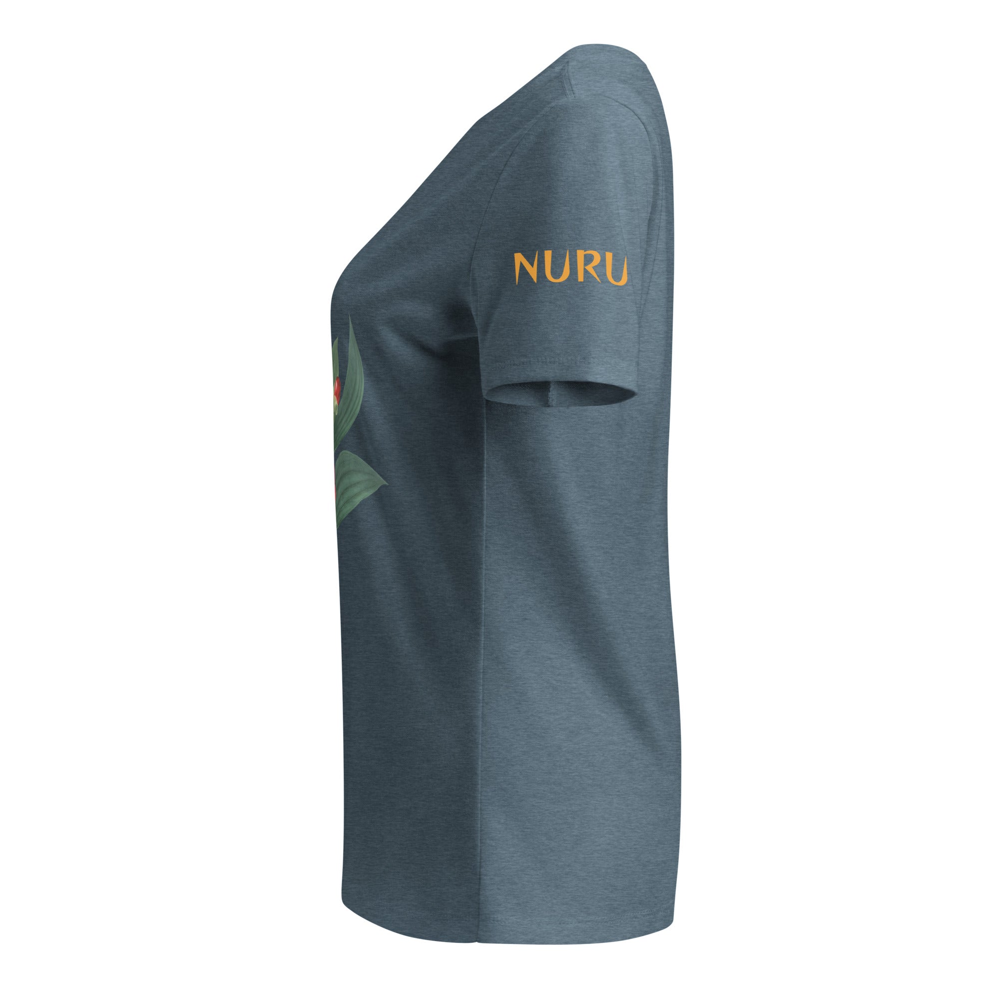 NURU CAMELLIA V-NECK RITUAL TEE - Glow By Hellen
