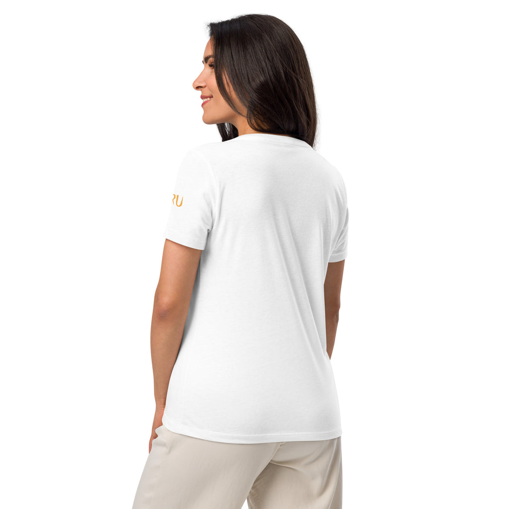 NURU CAMELLIA V-NECK RITUAL TEE - Glow By Hellen