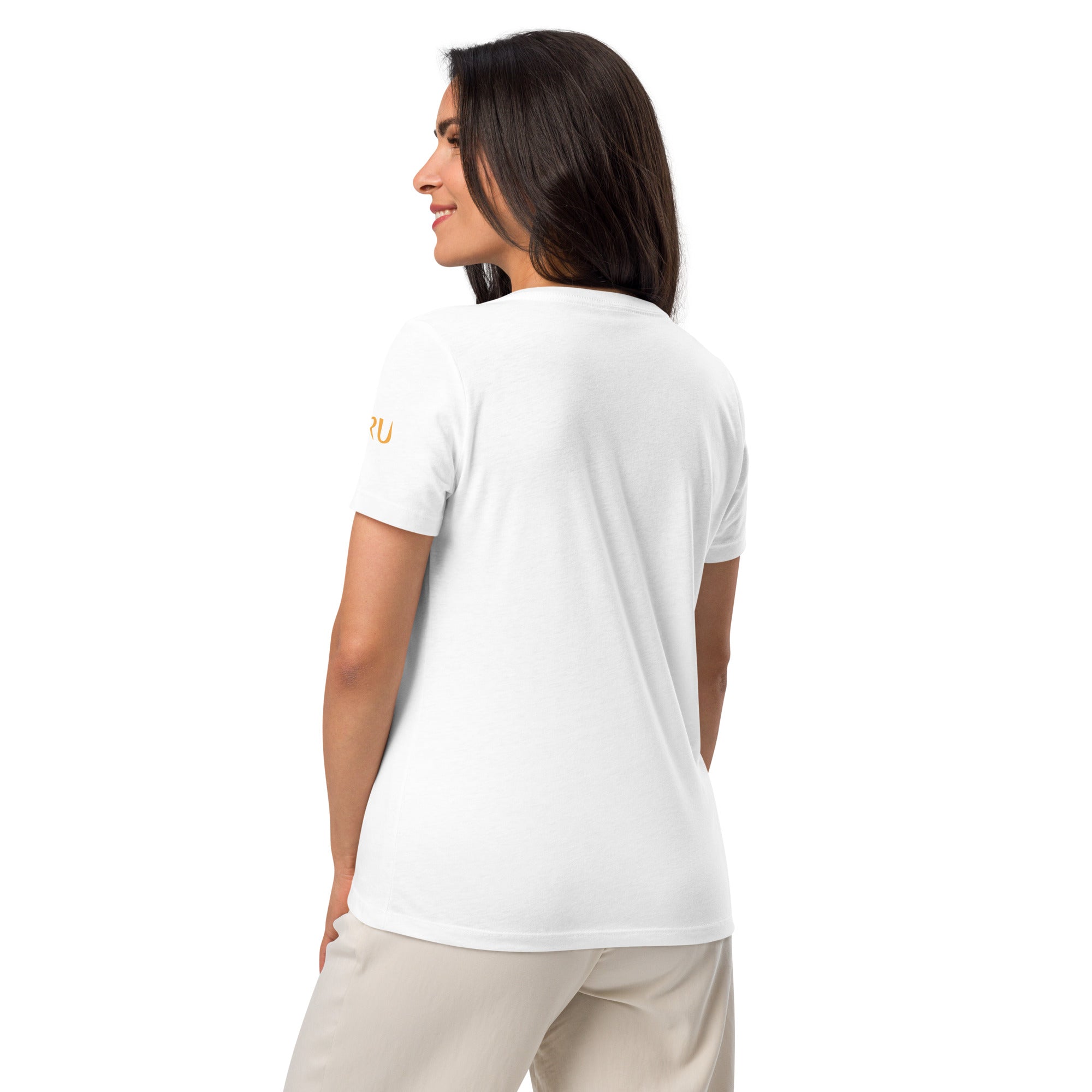 NURU CAMELLIA V-NECK RITUAL TEE - Glow By Hellen