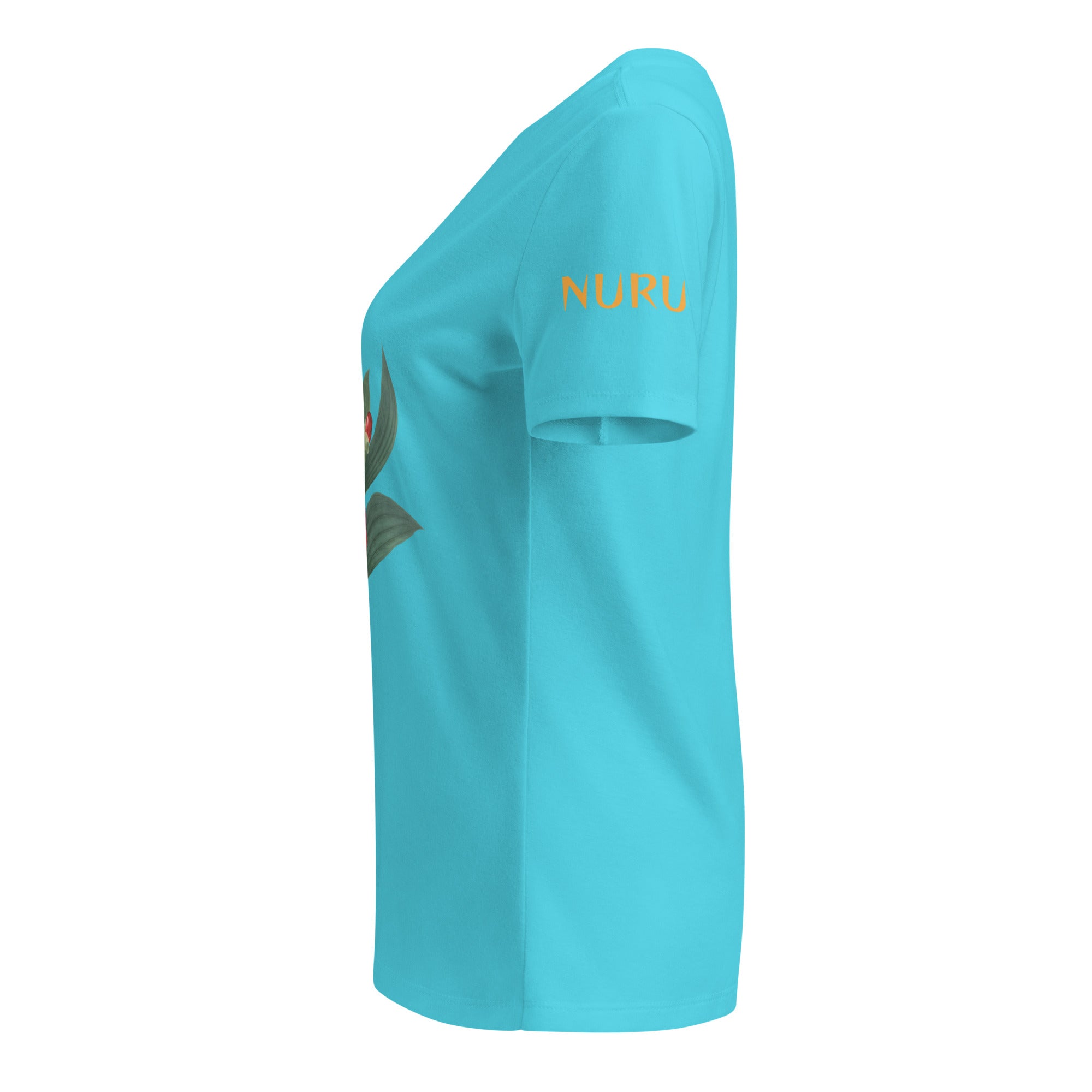 NURU CAMELLIA V-NECK RITUAL TEE - Glow By Hellen